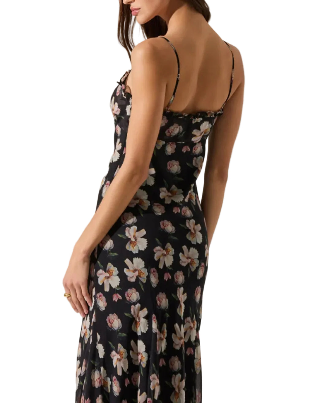 MAERYN DRESS - BLACK FLORAL