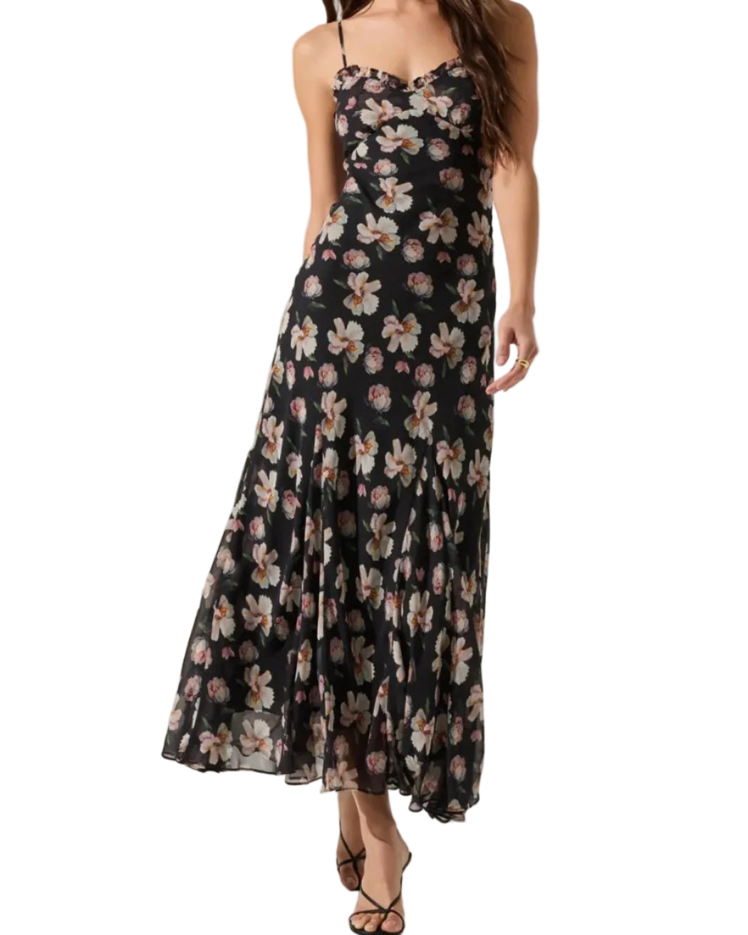 MAERYN DRESS - BLACK FLORAL