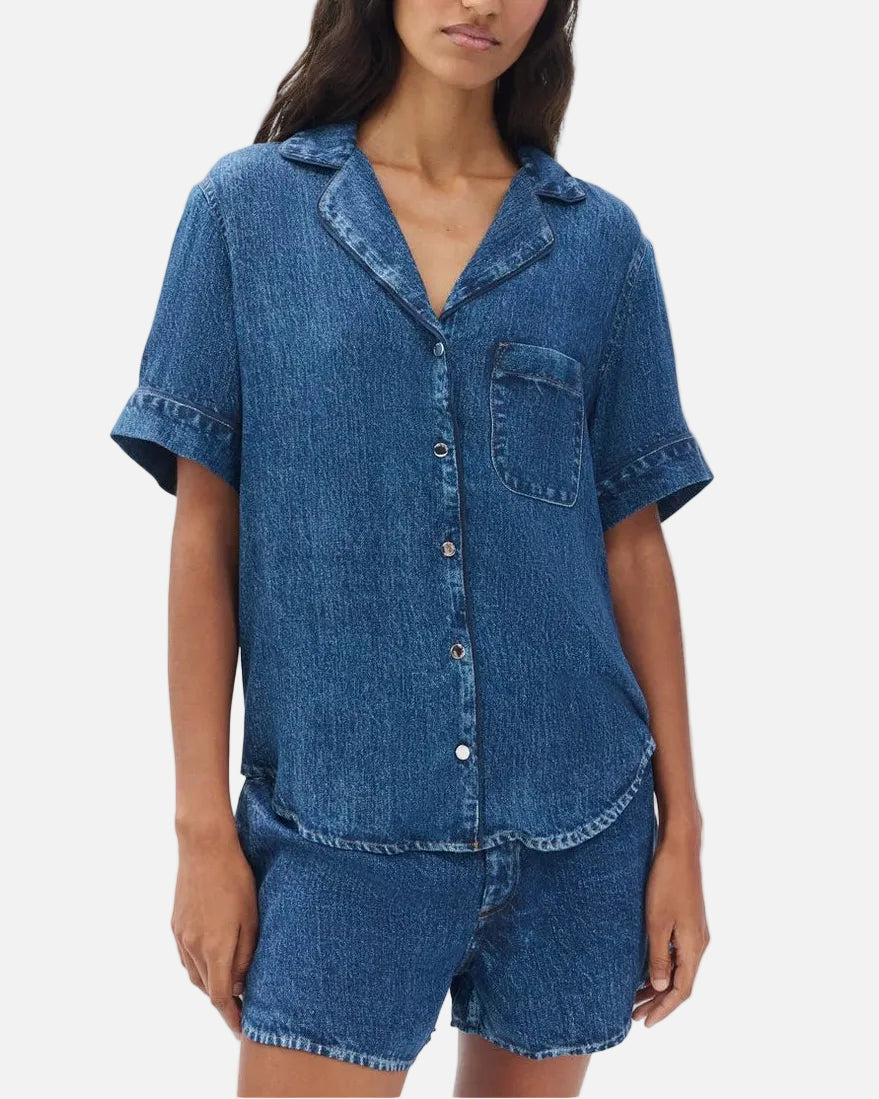 MIRAMAR SLINK LOUNGE SHIRT - YORK