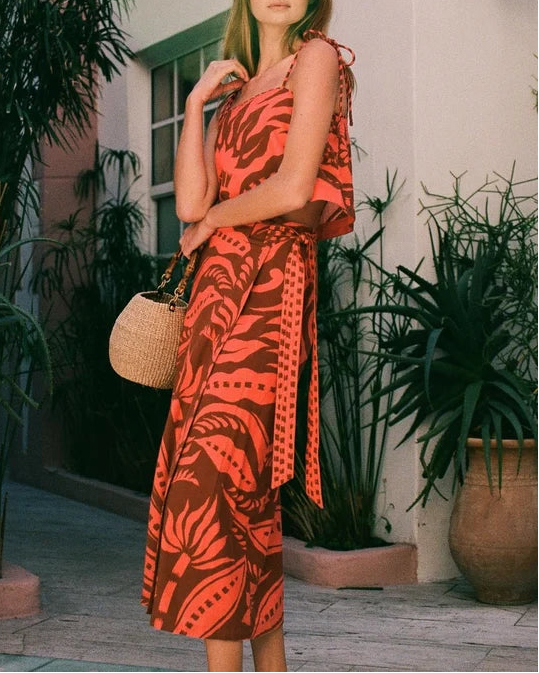 SAMMI SKIRT - NAIA TERRACOTTA