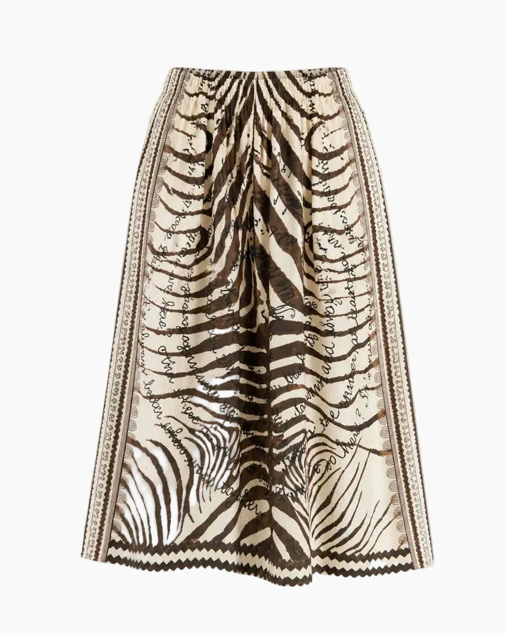 VANESSA MIDI SKIRT - NOIR MUSE