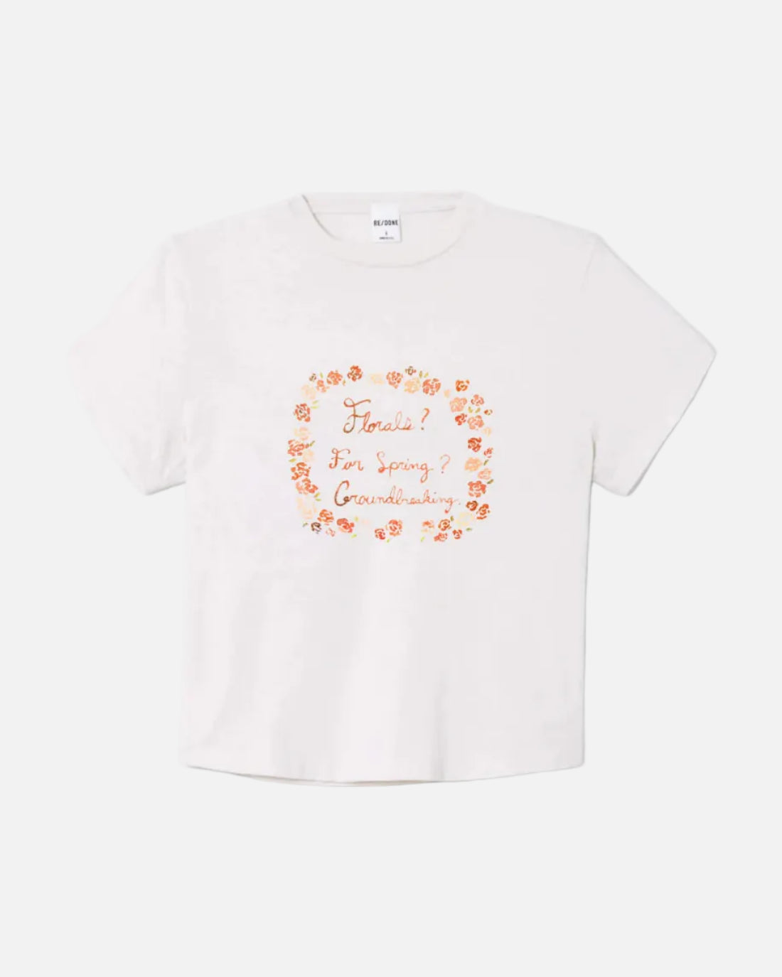 1950S BOXY TEE FLORALS - VINTAGE WHITE