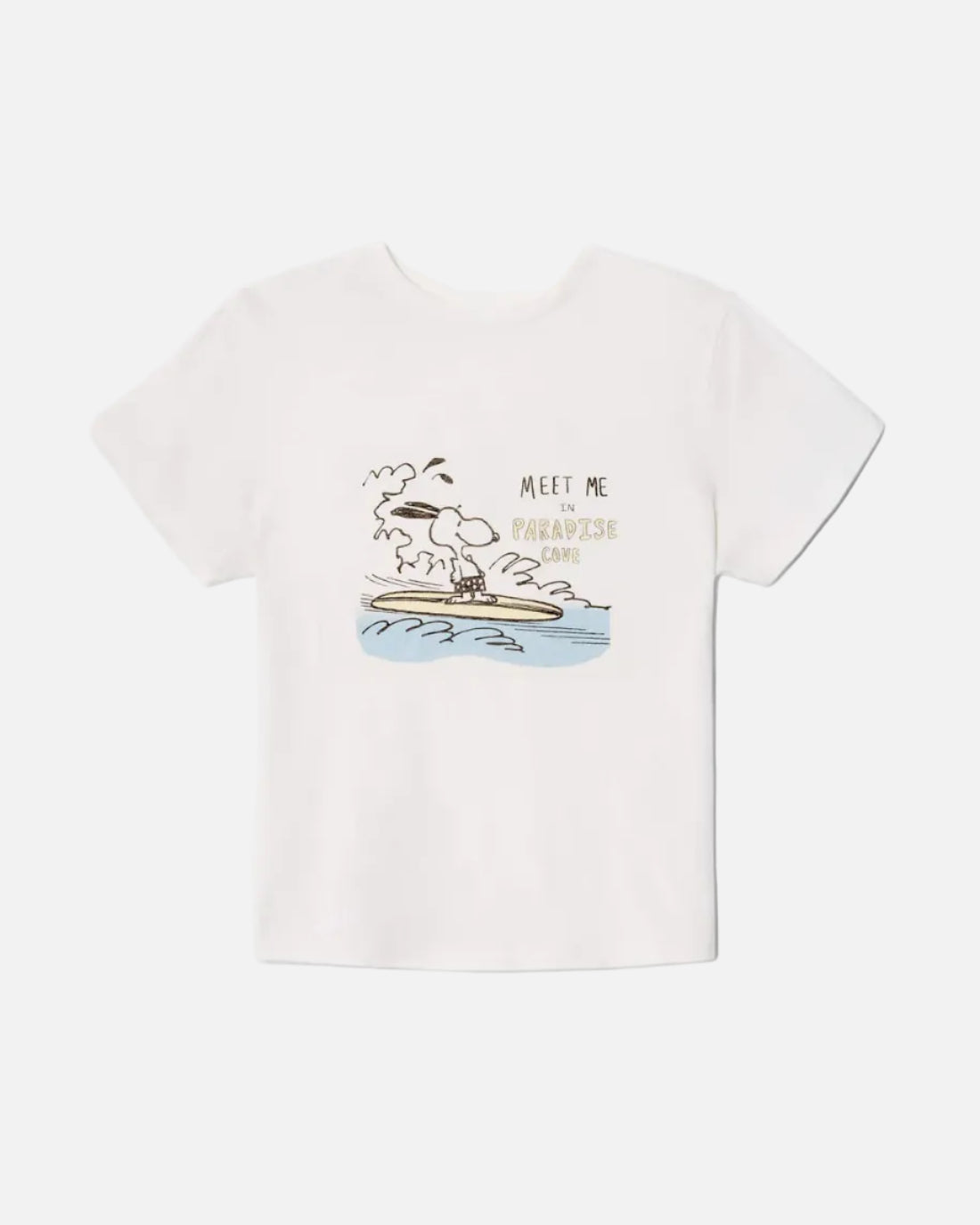 CLASSIC TEE SNOOPY HANG TEN - VINTAGE WHITE