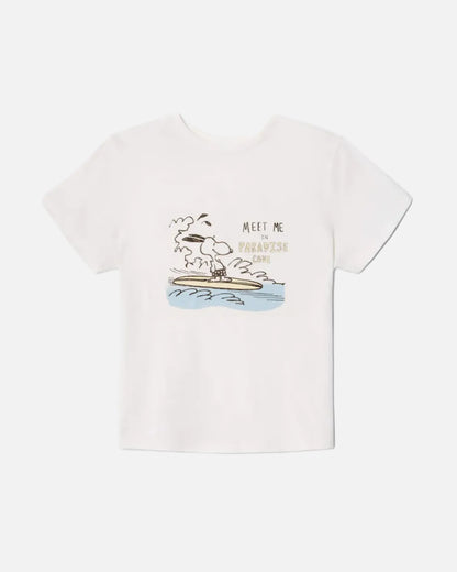 CLASSIC TEE SNOOPY HANG TEN - VINTAGE WHITE