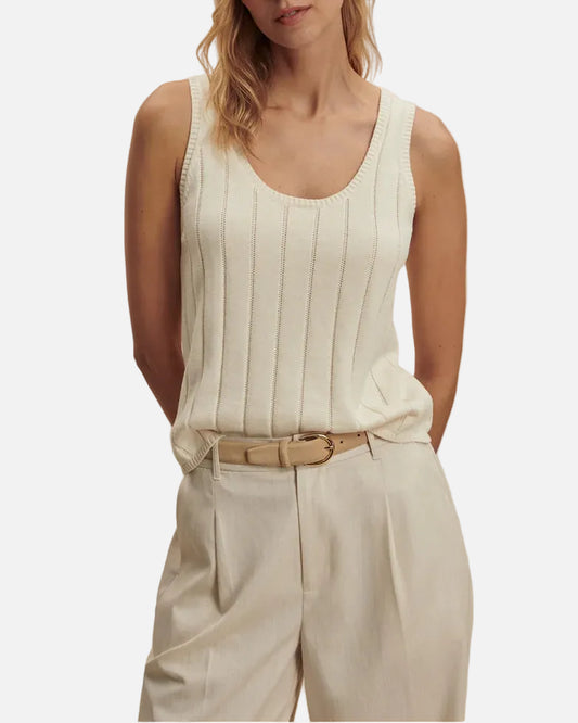 AYAKA WIDE RIB TANK - PRISTINE