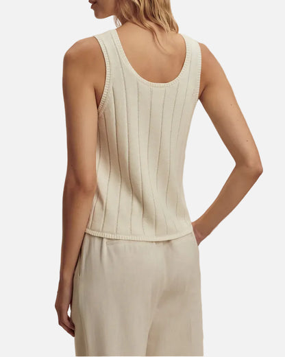 AYAKA WIDE RIB TANK - PRISTINE