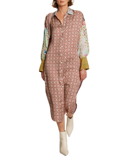 ATHENA COLLAR BUTTON UP DRESS - SHIPIBO