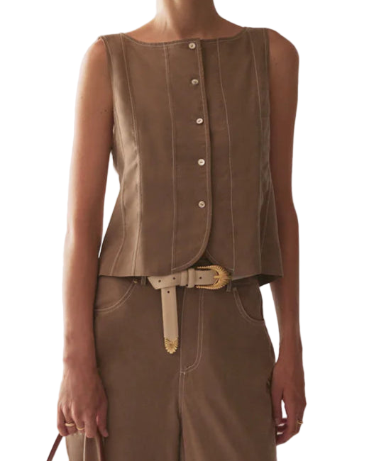 KLARA VEST - LAUREL OAK