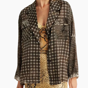 AUDREY COLLAR JACKET - NOIR MUSE