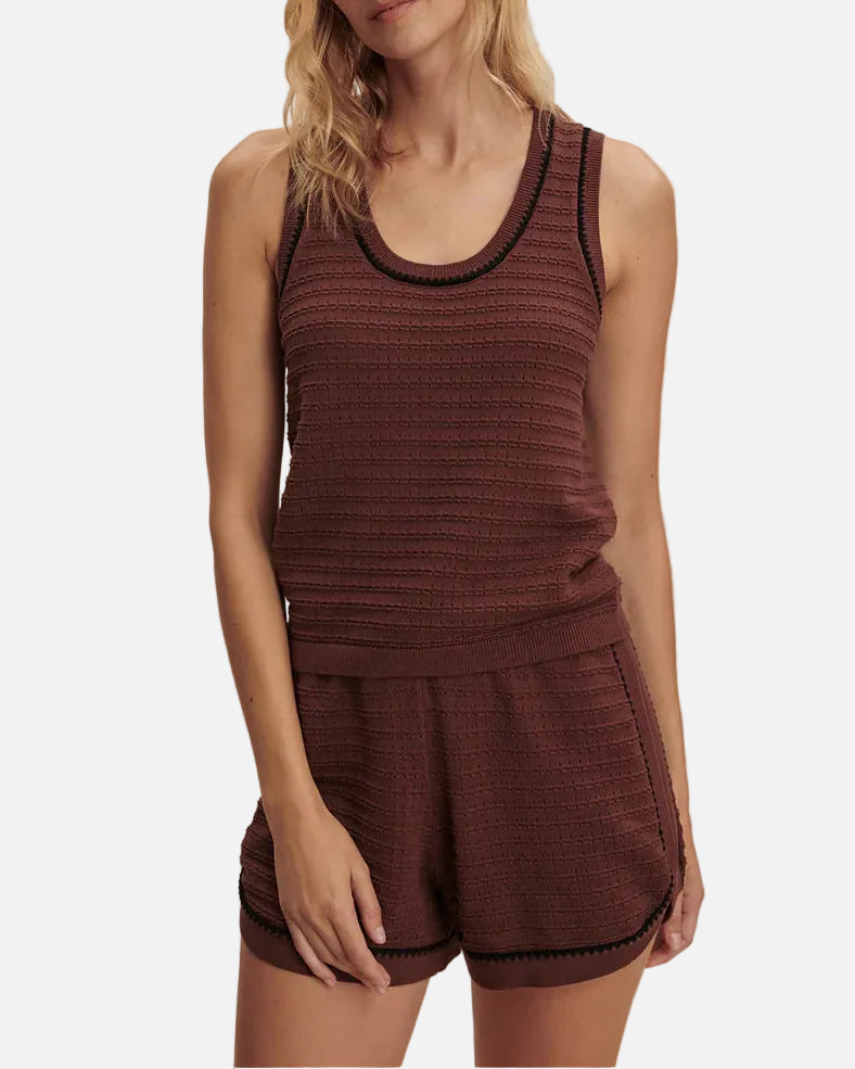 GIDEON KNIT TANK - IRONWOOD