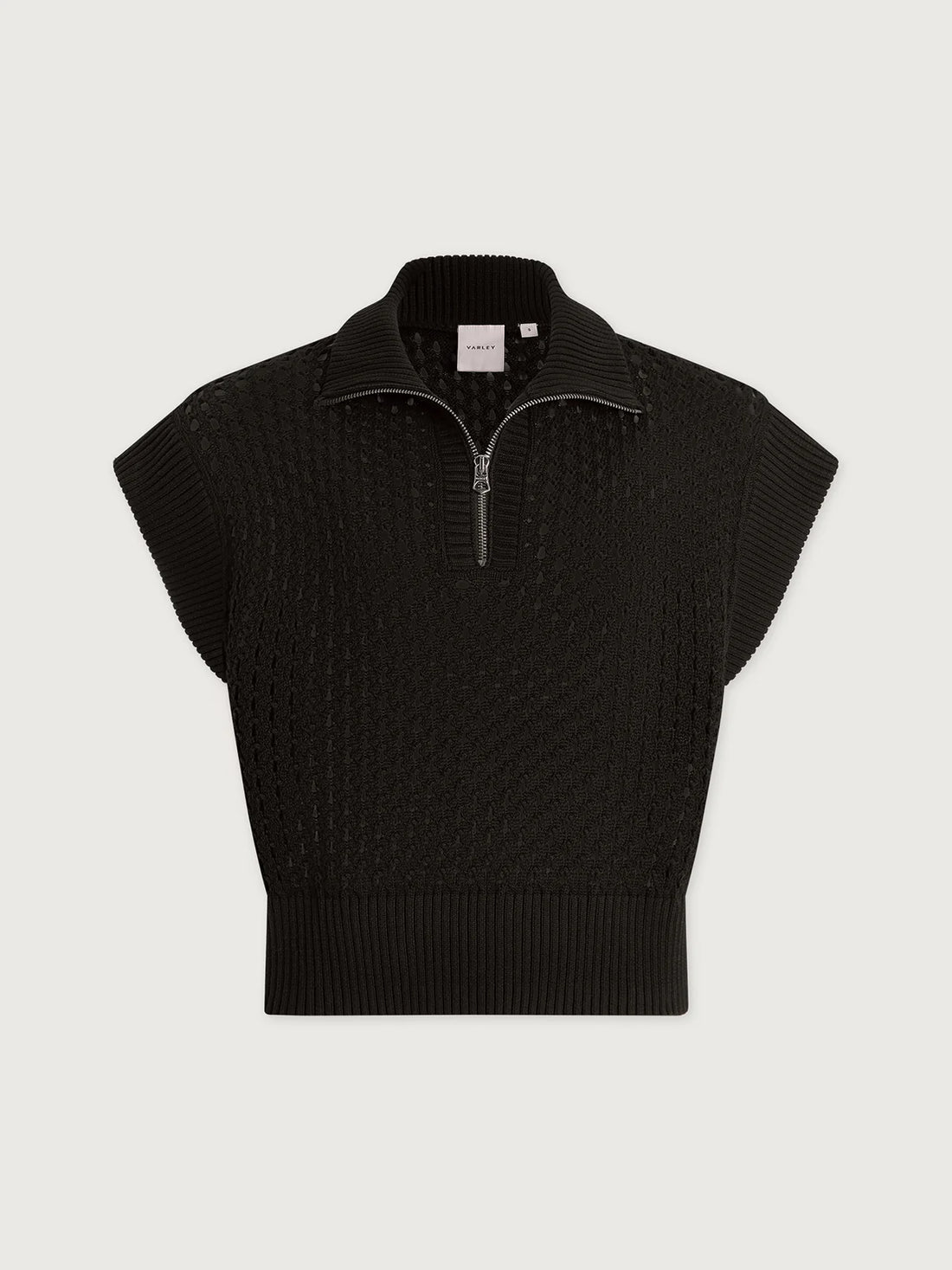 GAINES HALF ZIP KNIT - BLACK