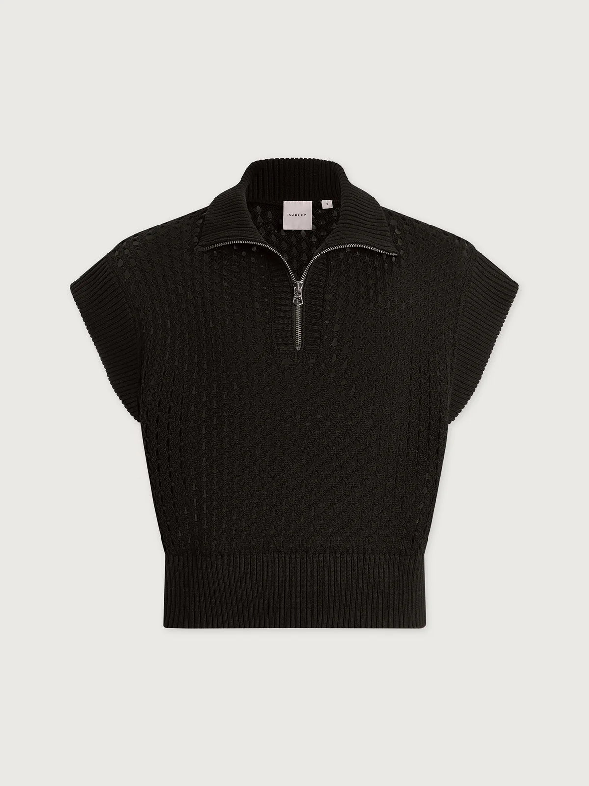GAINES HALF ZIP KNIT - BLACK
