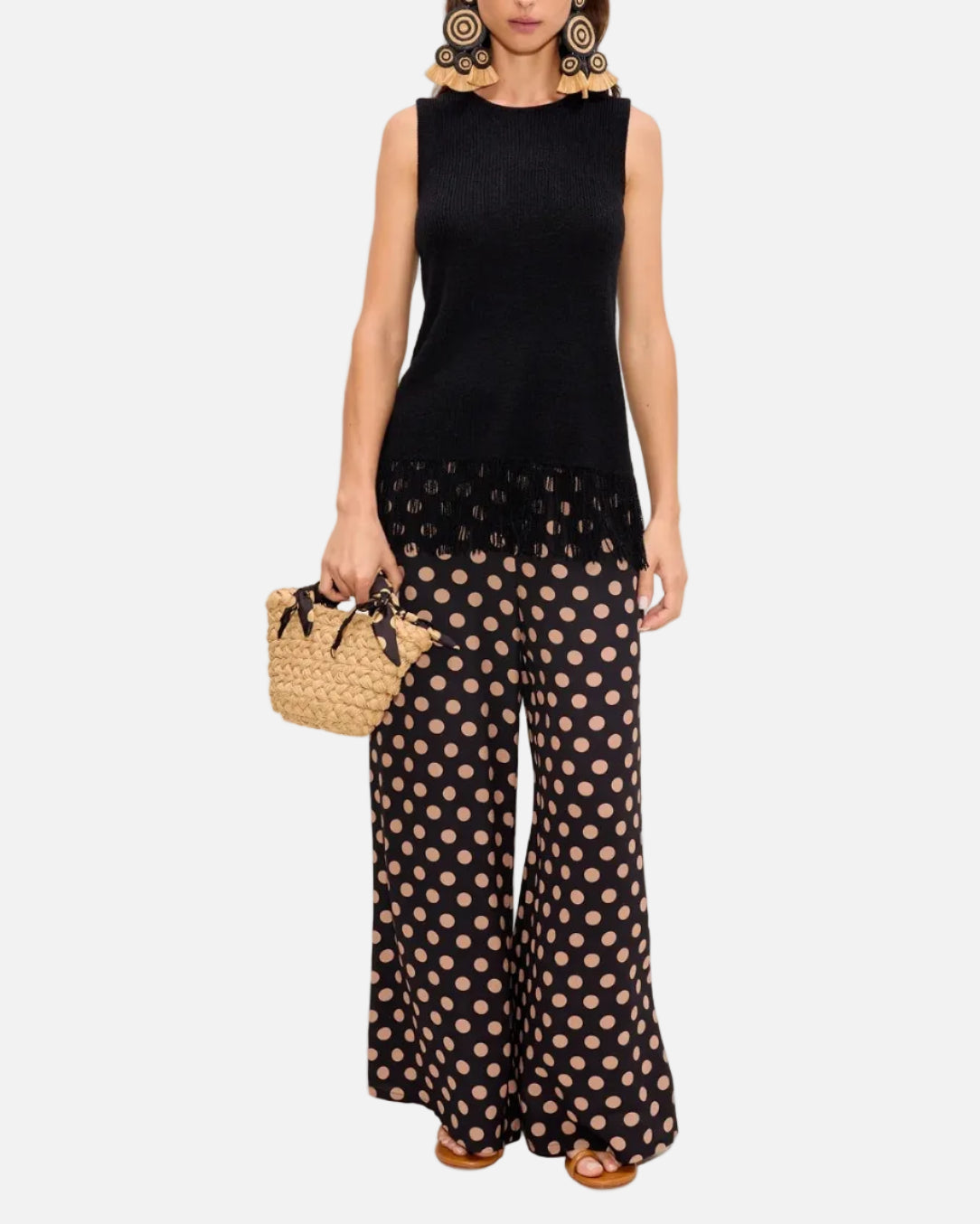 LISEL KNIT TOP - BLACK