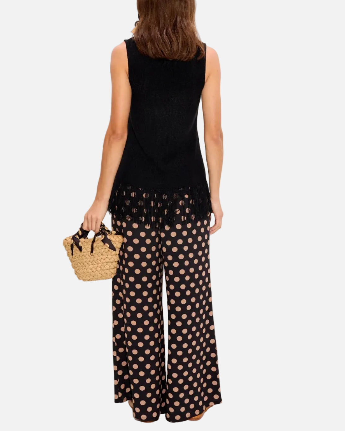 LISEL KNIT TOP - BLACK