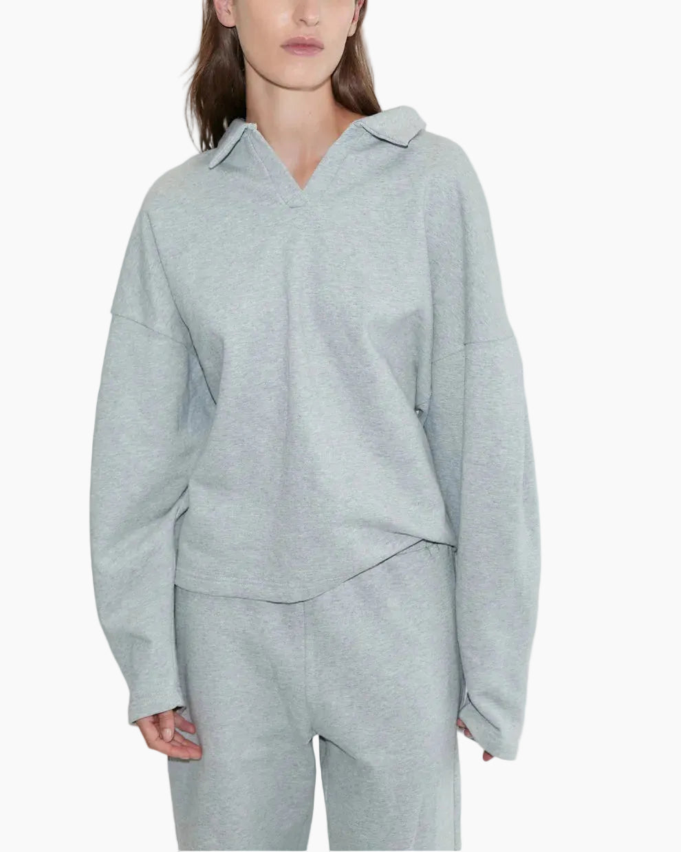 JERSEY JUMPER - GREY MARLE