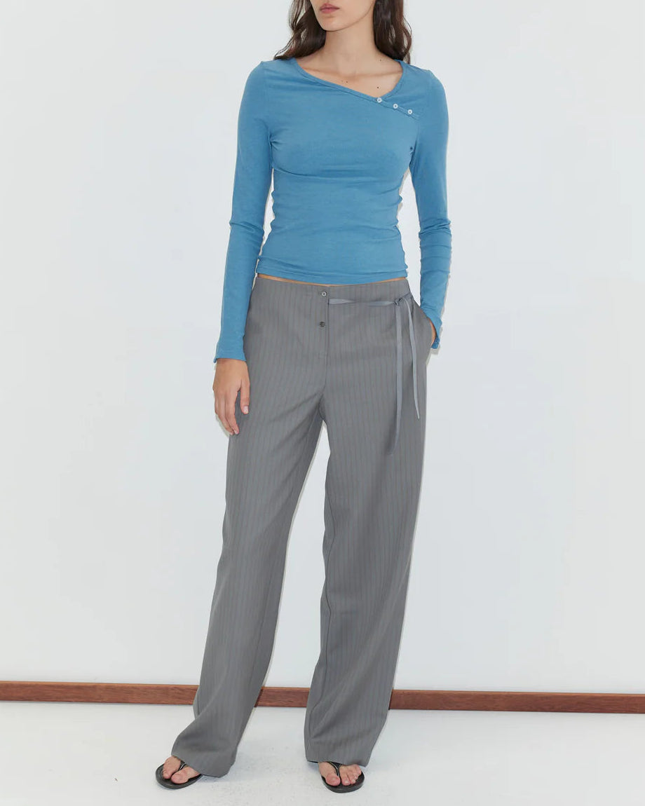 BOXER PANT - GRAY STRIPE