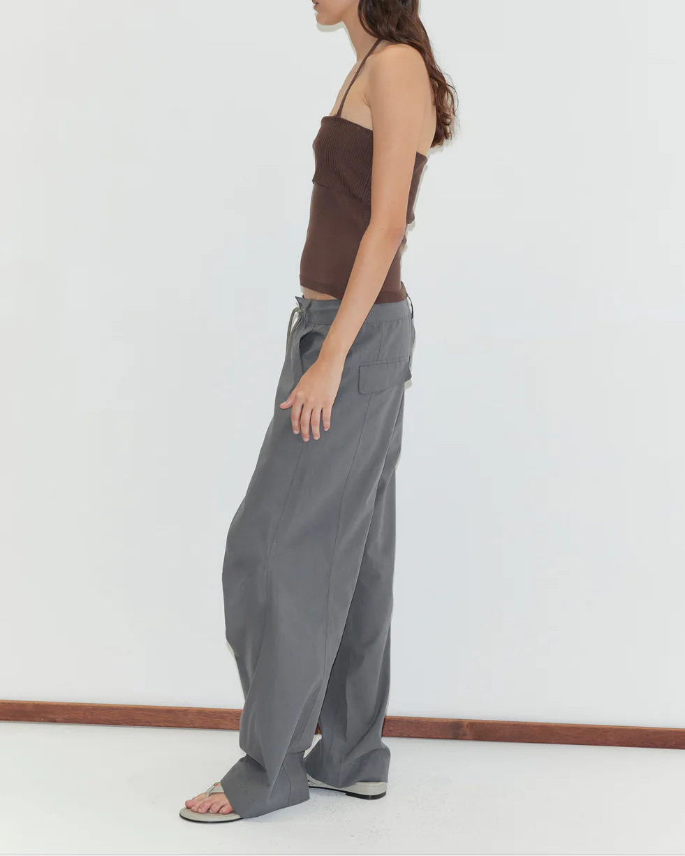PANEL LEG PANT - CHARCOAL
