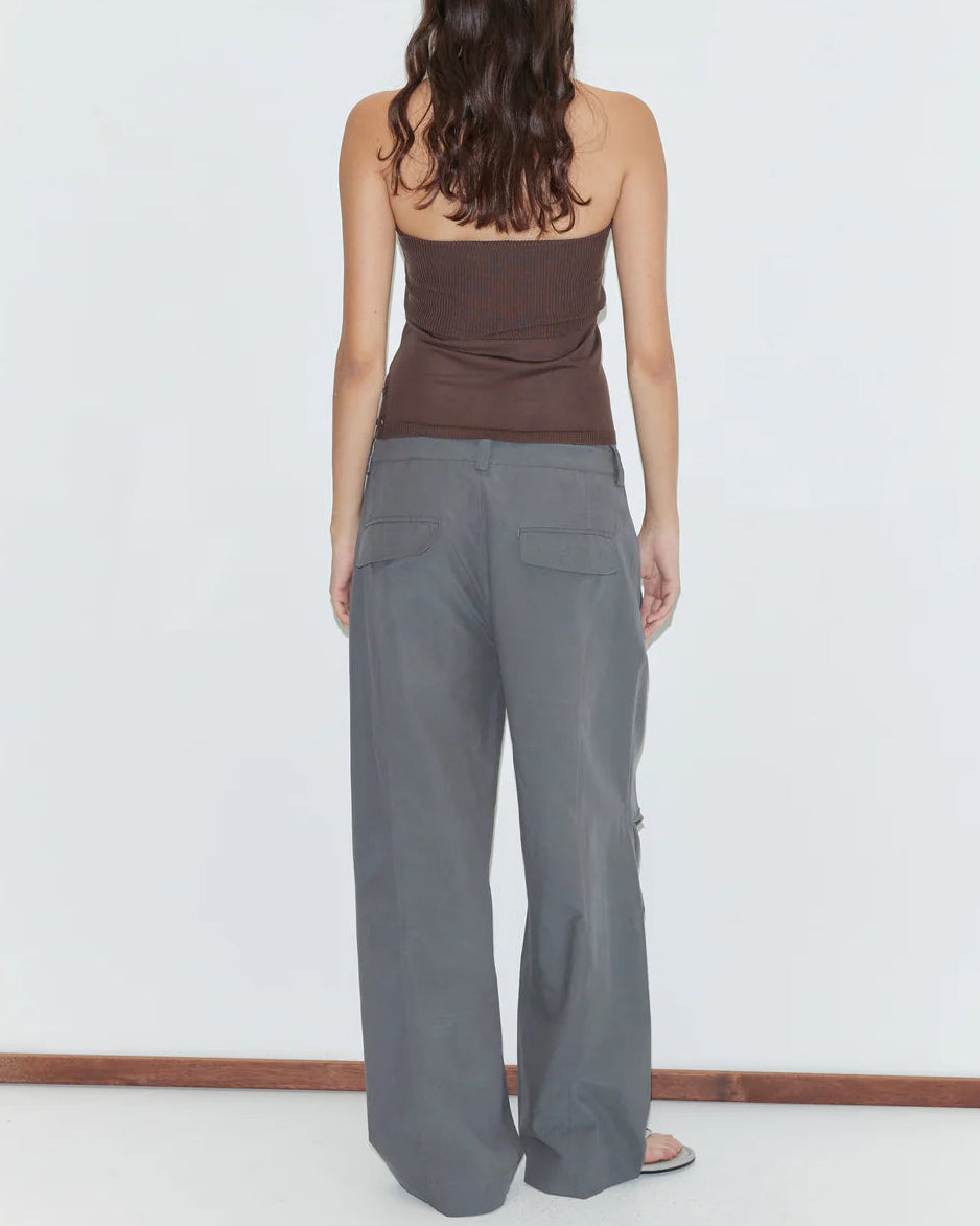 PANEL LEG PANT - CHARCOAL