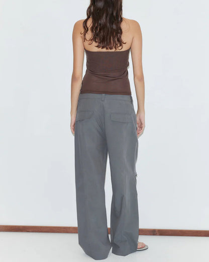PANEL LEG PANT - CHARCOAL
