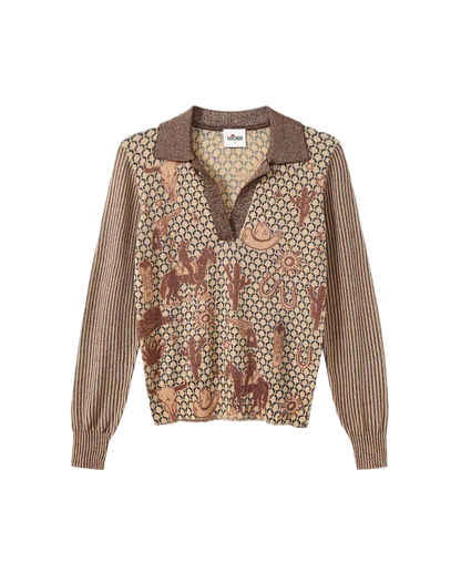 MILLIE POLO KNIT - RODEO