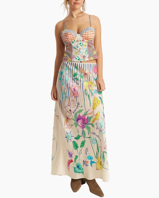 BLAKELY SLIP SKIRT - PARADISO