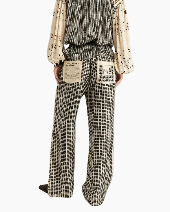 BAILEY STRAIGHT PANTS - NOIR MUSE