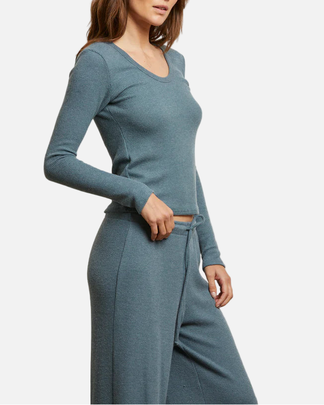 ESME WAFFLE LS - SLATE