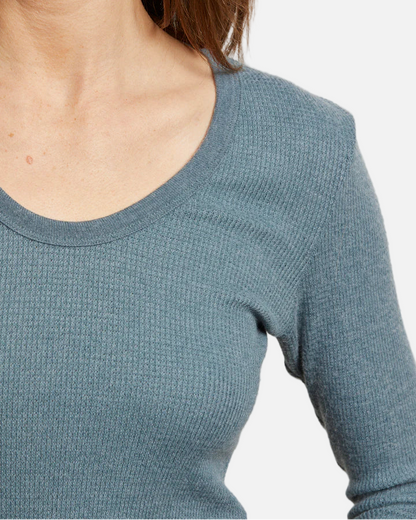 ESME WAFFLE LS - SLATE