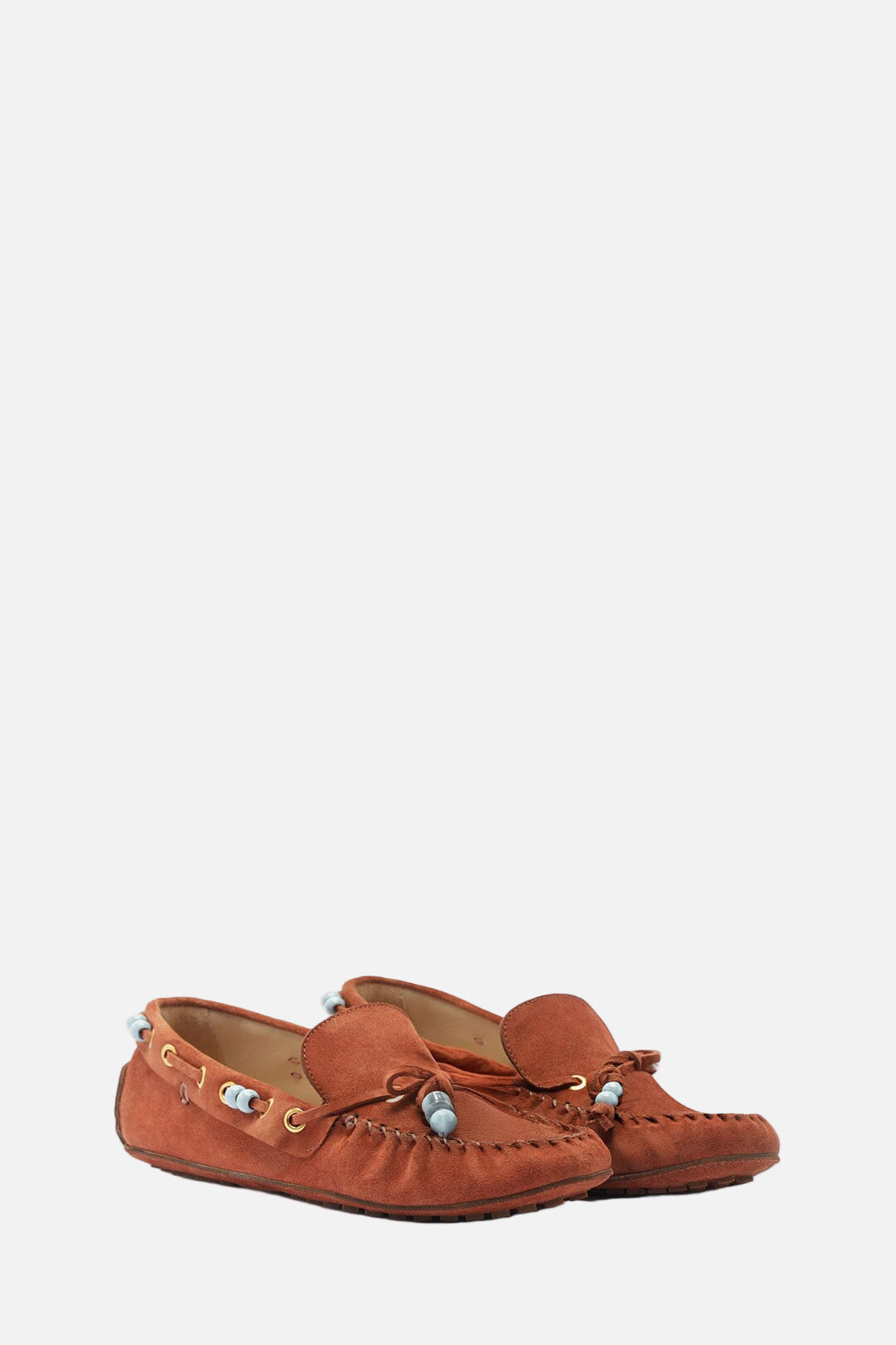 TASSEL MOCCASIN - BROWN SUEDE