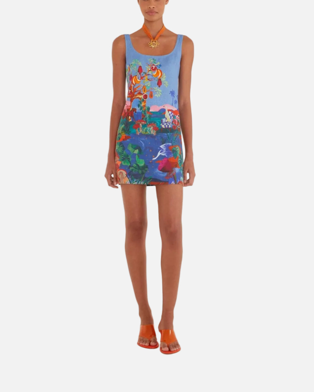 DREAM LANDSCAPE MINI DRESS - MULTICOLOR