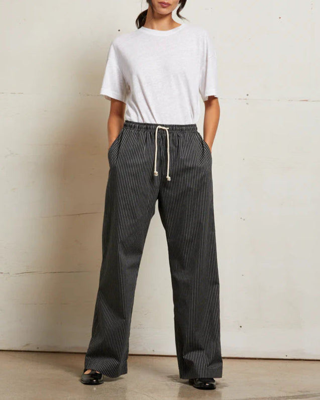 ANDI STRIPE - POPLIN BLACK STRIPE
