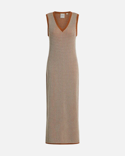 ALBANE KNIT DRESS - CARAMEL CLAY