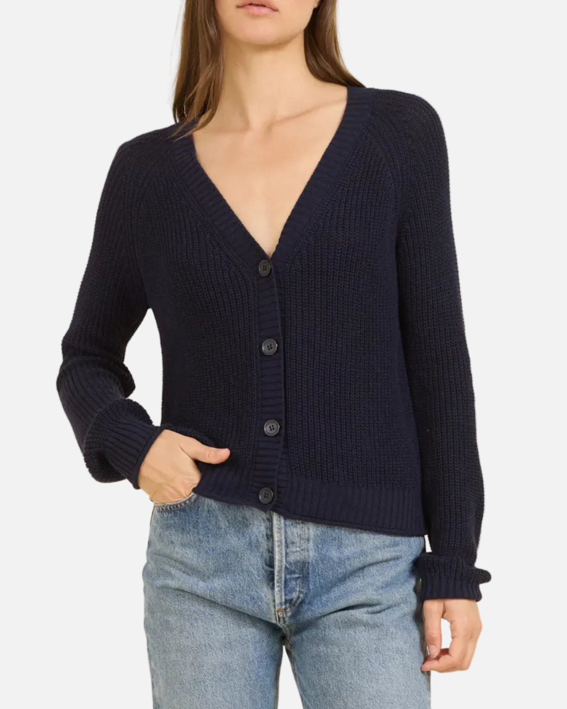 RALEIGH CARDIGAN - NAVY