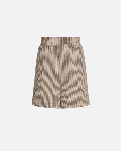 DARINA SHORT 4" - BIRCH TAUPE STRIPE