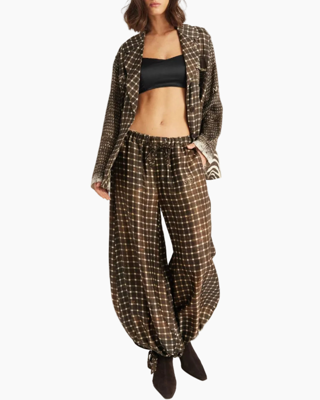 ISLA BALLOON PANTS - NOIR MUSE