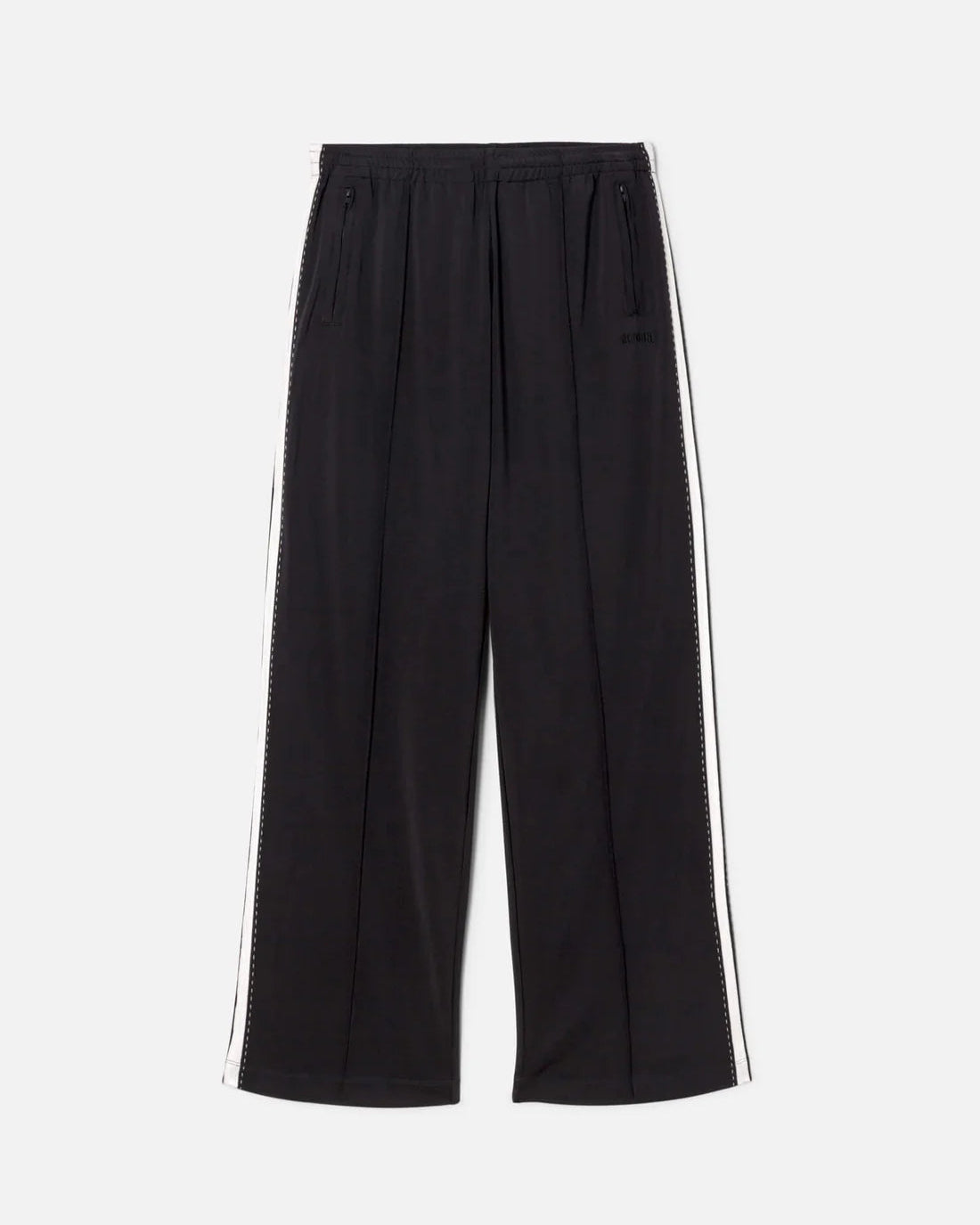 MEL TRACK PANT - BLACK WITH WHITE