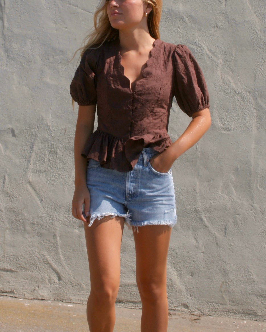 ARELY TOP - BROWN