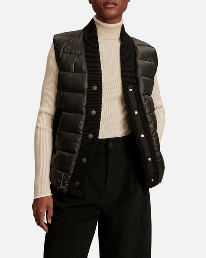 COLWYN BOXY GILET - BLACK