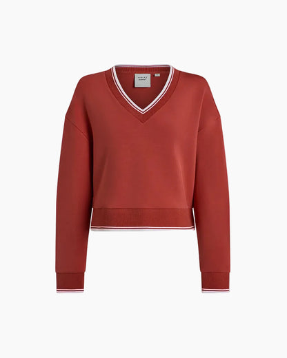 BLITHE CROPPED SWEAT - BAKED APPLE