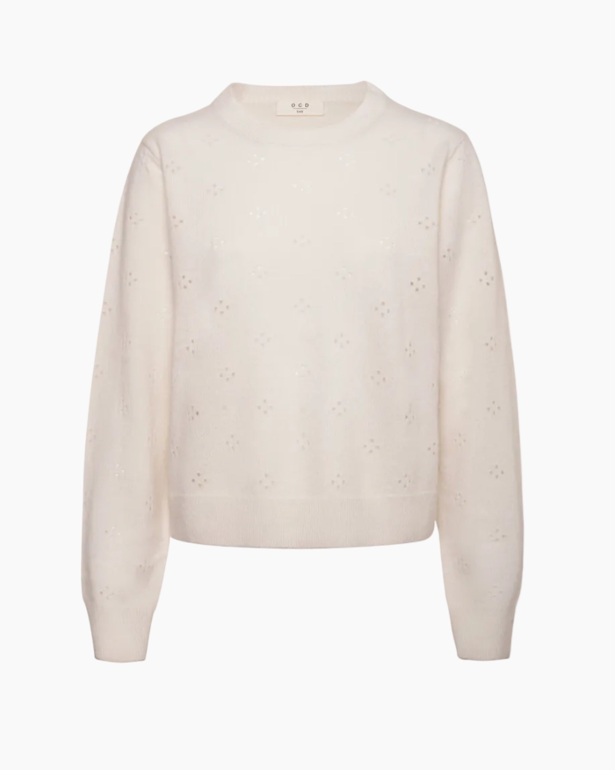 GEORGIE CASHMERE CREWNECK - IVORY