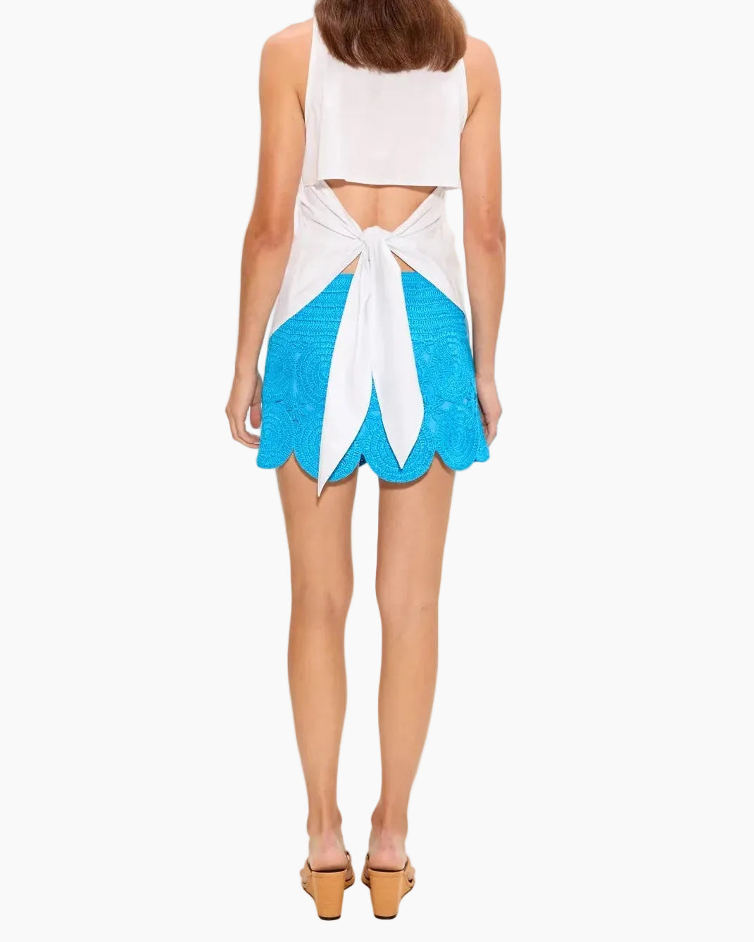 BEEP BEEP MINI SKIRT - ADRIATIC BLUE