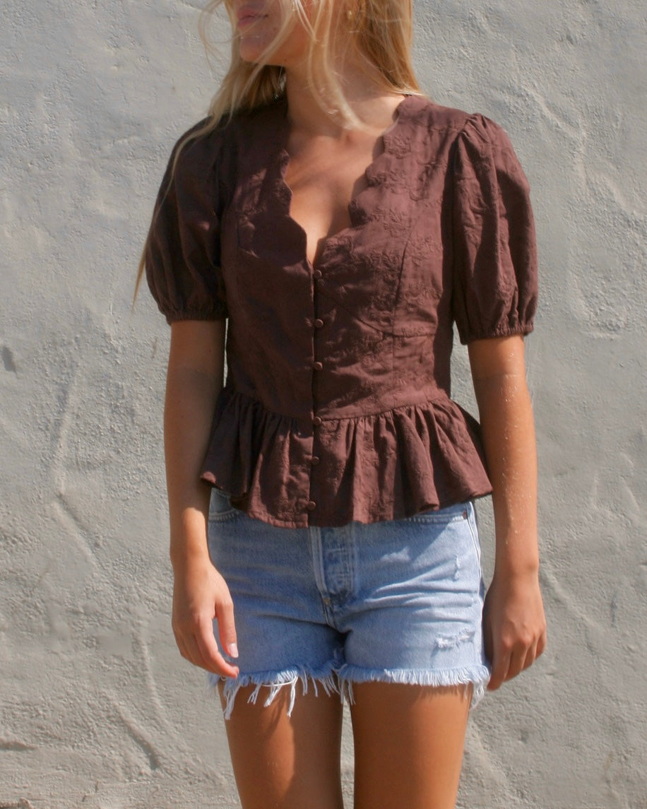 ARELY TOP - BROWN