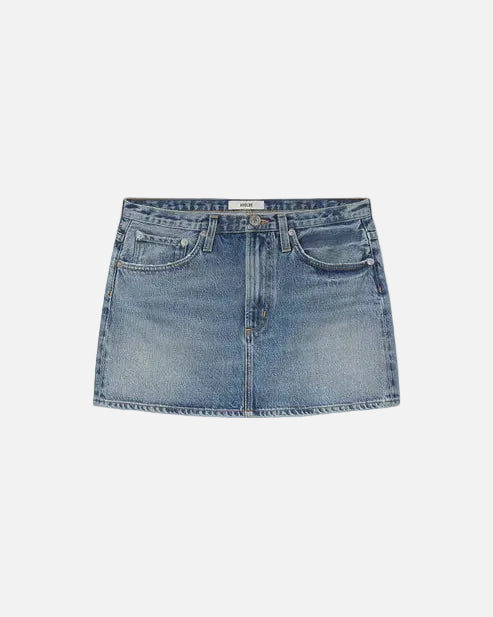 KEIRA DENIM SKINNY WAISTBAND MINI - BROADCAST