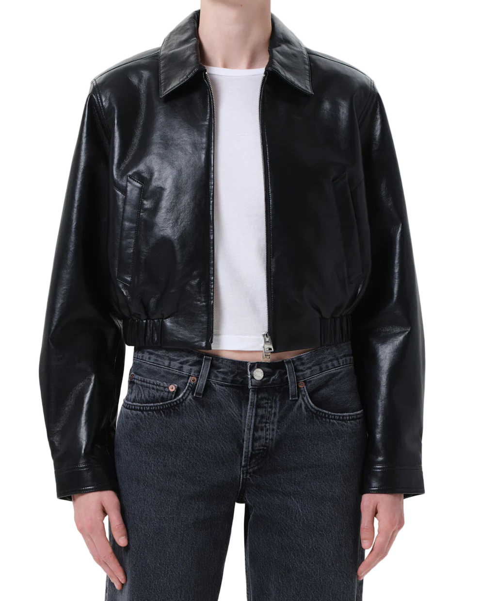 ESSIE CROPPED JACKET - BLACK