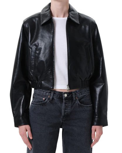 ESSIE CROPPED JACKET - BLACK