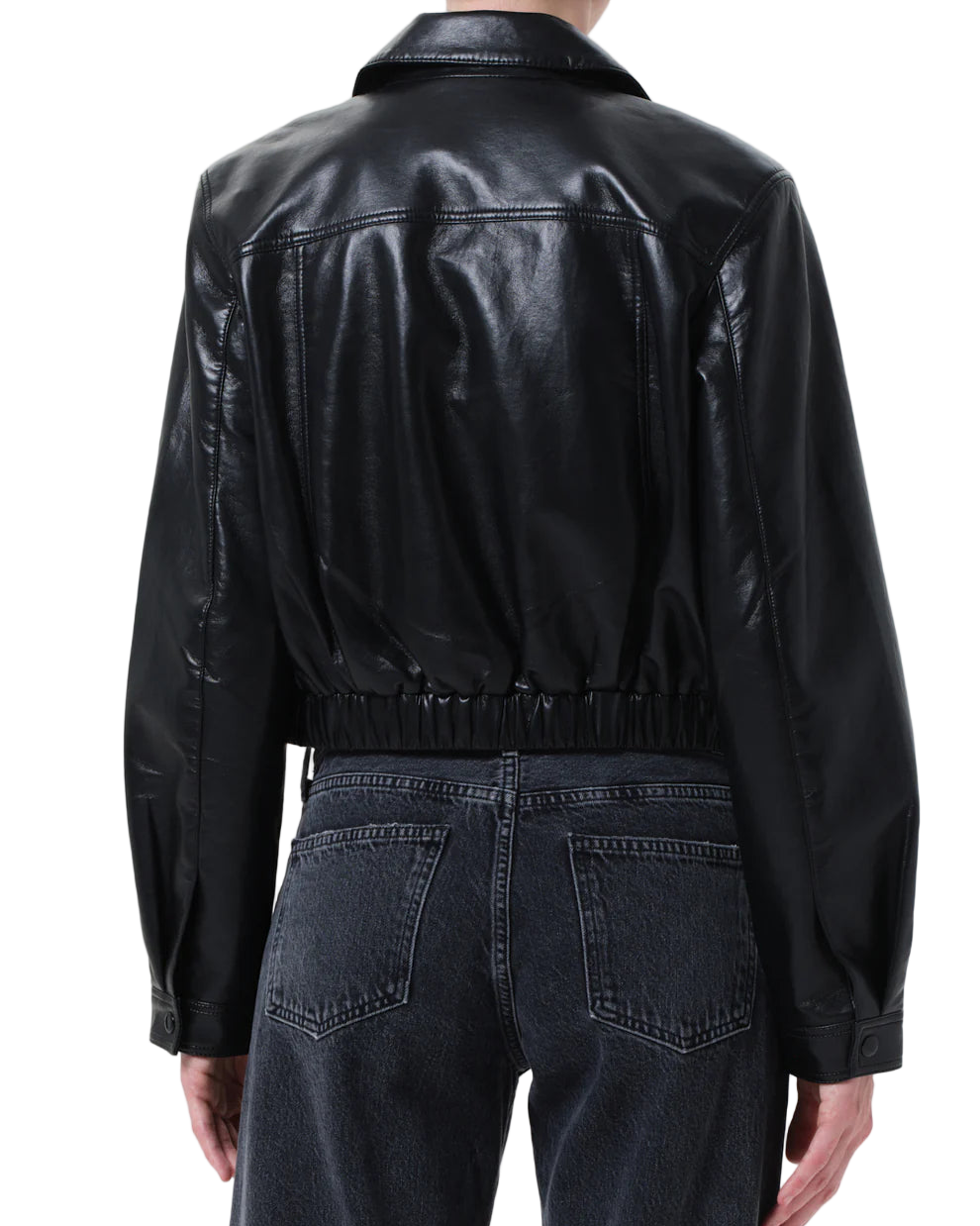 ESSIE CROPPED JACKET - BLACK