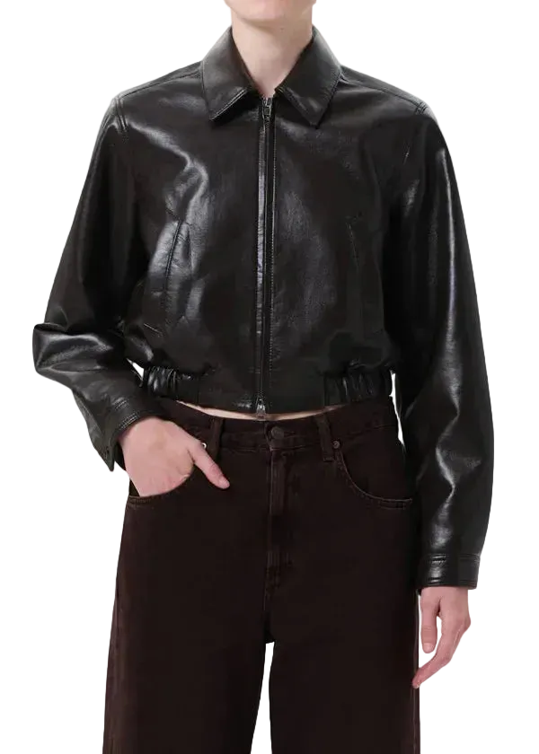 ESSIE CROPPED JACKET | CHOCOLATE