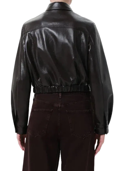 ESSIE CROPPED JACKET | CHOCOLATE