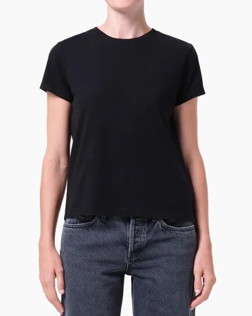 LONG LINE ADINE TEE - BLACK