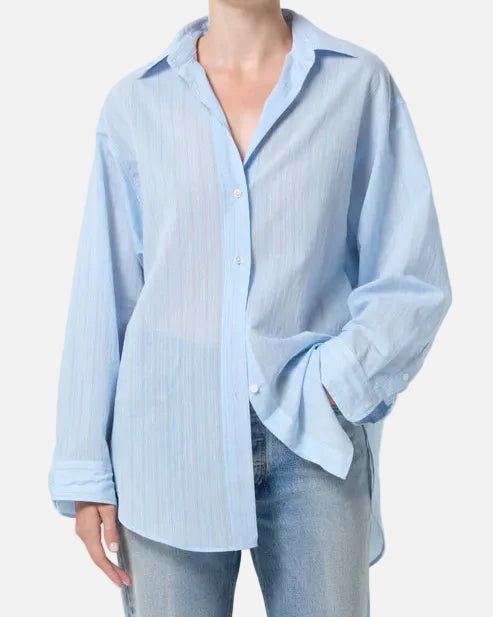 SONA SHIRT - FONTANA STRIPE/POWDER BLUE